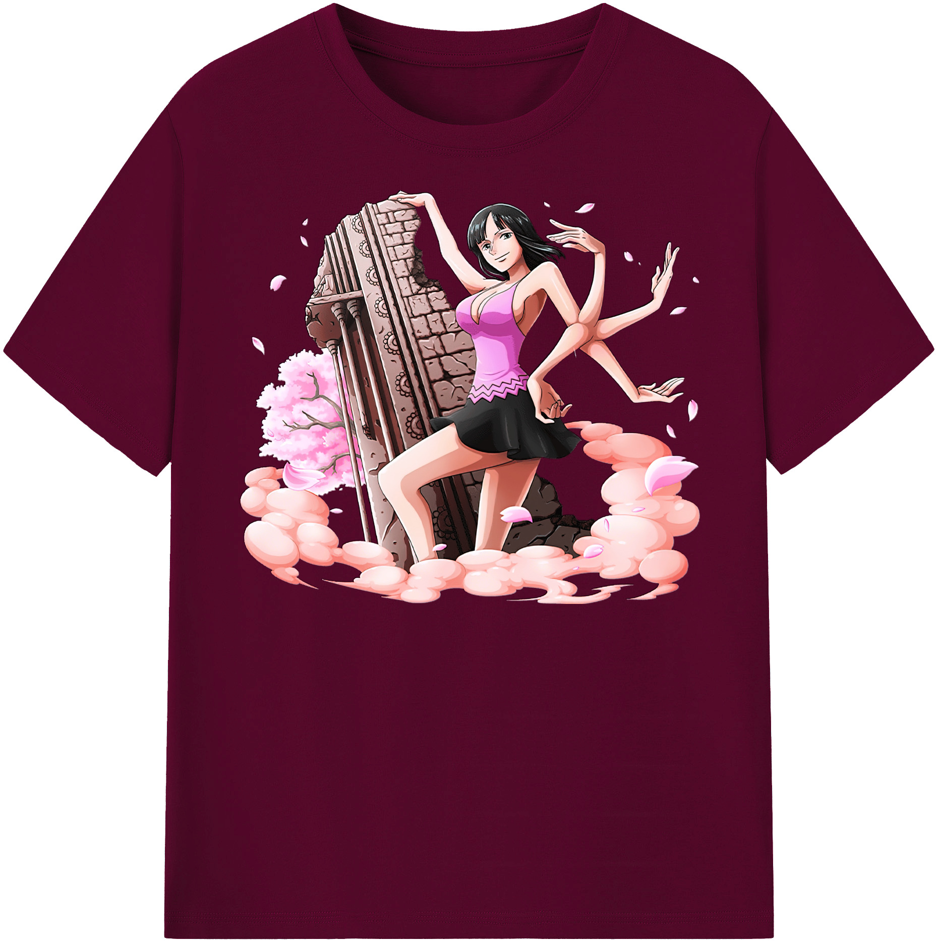 ワンピース ニコ・ロビン ONE PIECE Nico Robin レディースカジュアルプリントTシャツ（綿100％）